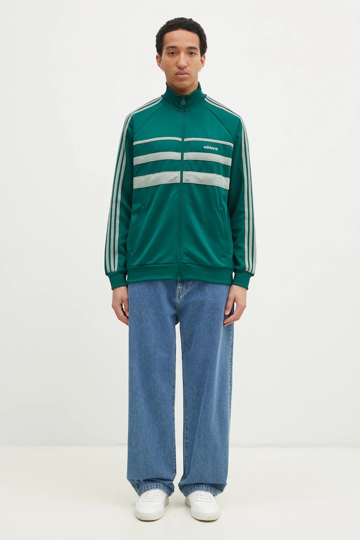 Суичър adidas Originals First Tracktop JP1041 зелен