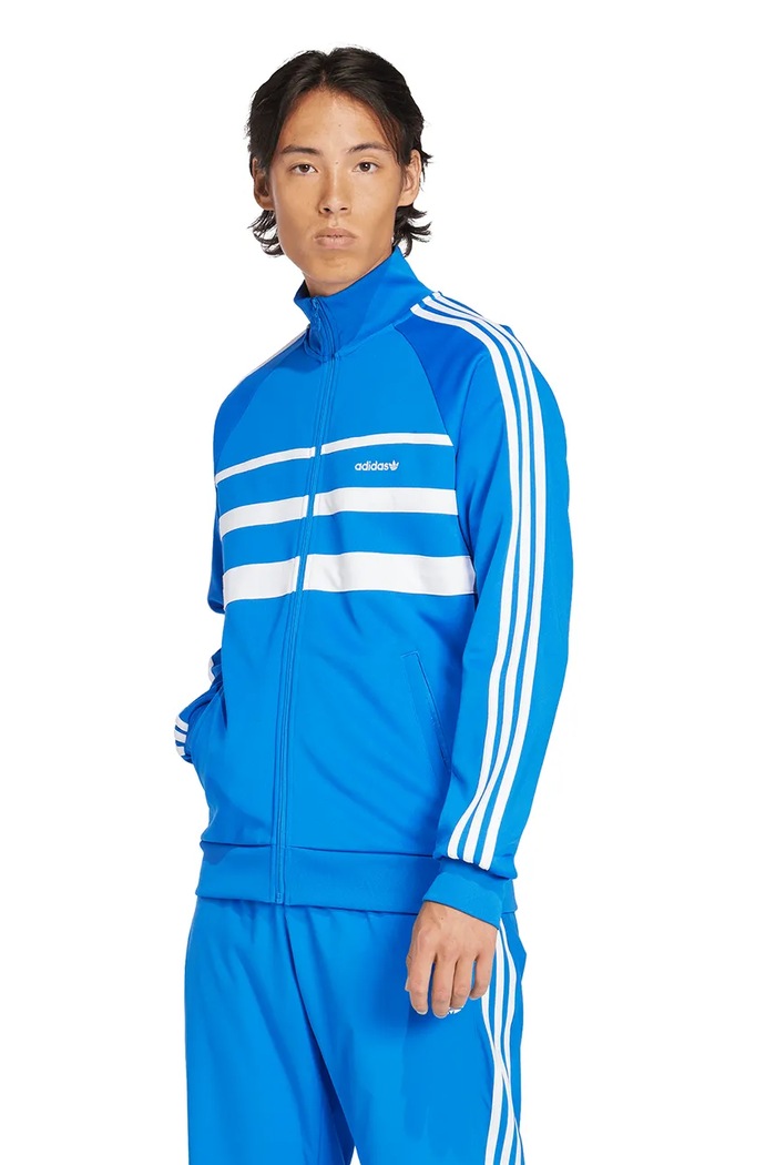 adidas Originals felső First Tracktop mintás kék JP1044