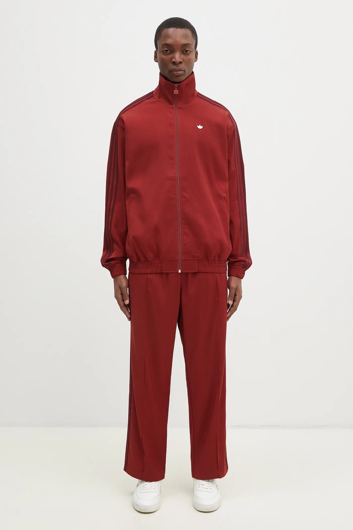 adidas Originals bluza Firebird Tracktop JX7172 burgundia