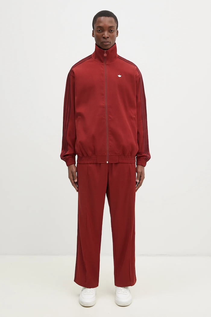 adidas Originals bluza Firebird Tracktop JX7172 burgundia