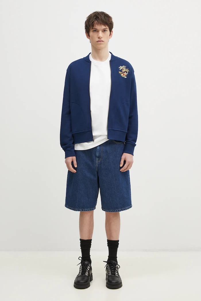 Bavlněná mikina Polo Ralph Lauren Long Sleeve Sweatshirt 710970280 modrá