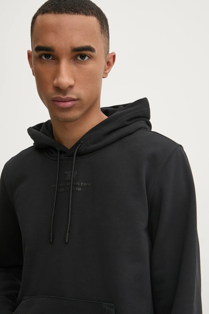 Diesel bluza S-GINN-HOOD-R3 SWEAT-SHIRT czarny A16425.0HYAT