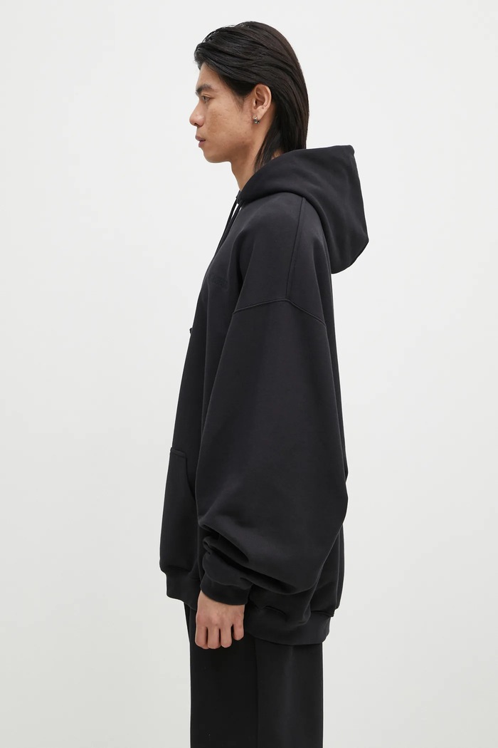 Mikina VETEMENTS Embroidered Logo Oversized UA66HD780B černá SS25