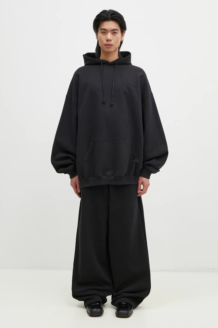 Mikina VETEMENTS Embroidered Logo Oversized UA66HD780B černá