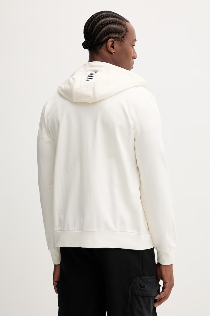 Oblečenie Bavlnená mikina EA7 Emporio Armani PJVRZ.8NPM33 béžová