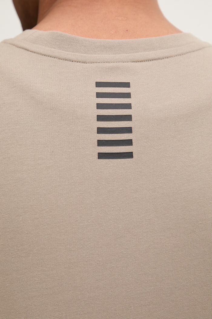 Bavlnená mikina EA7 Emporio Armani hnedá PJVRZ.8NPM30