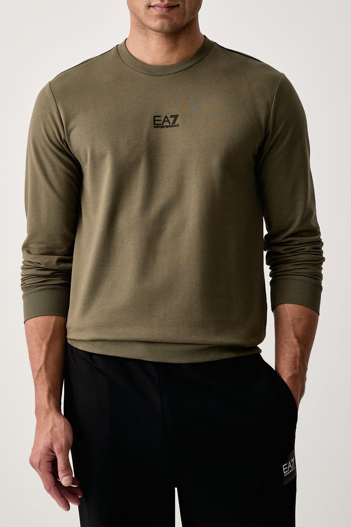 Bluza męska bawełniana EA7 Emporio Armani PJVRZ.8NPM30 zielony