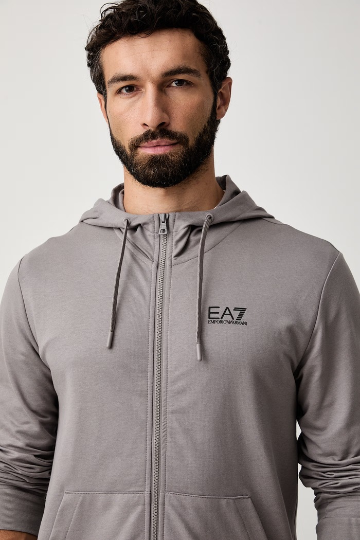 EA7 Emporio Armani bluza z kapturem męska szary AF13512.7M000568