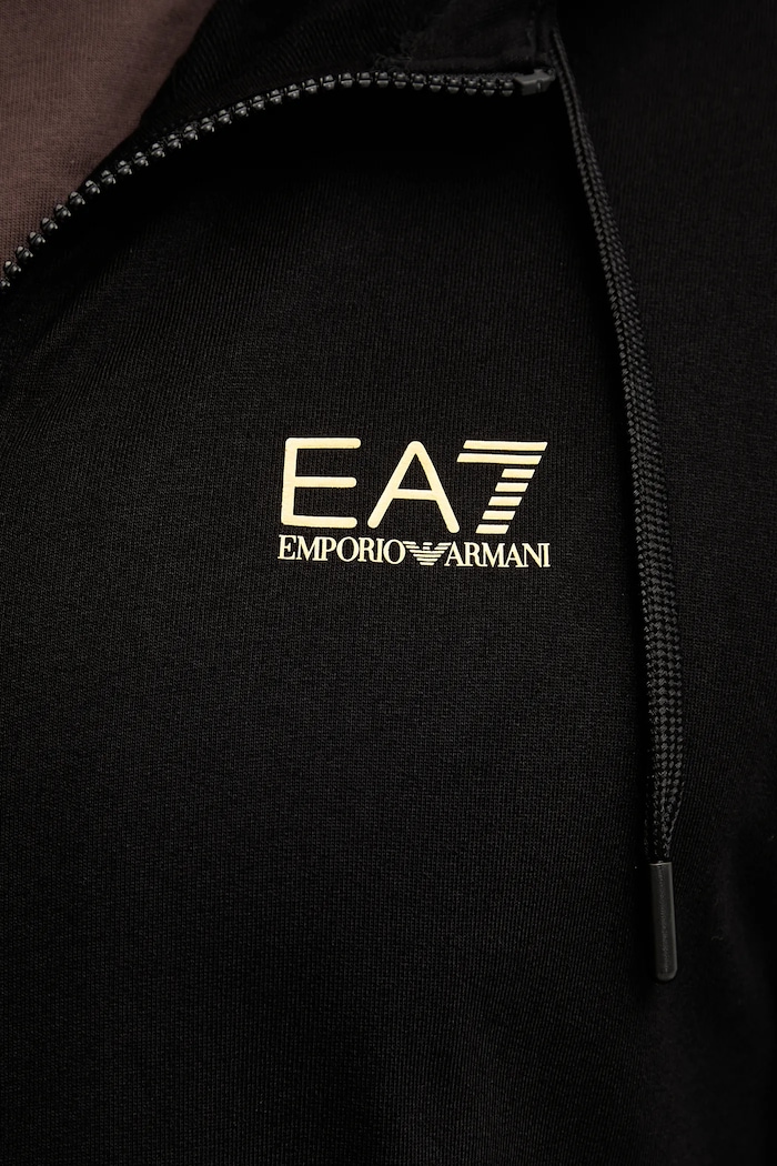 Pamučna dukserica EA7 Emporio Armani AF13512.7M000568 crna