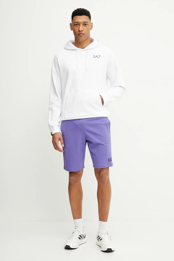 EA7 Emporio Armani bluza bawełniana AF12451.7M000105 biały SS25
