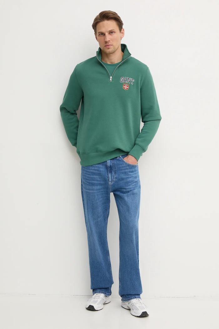 Gant bluza 2044006 zielony SS25