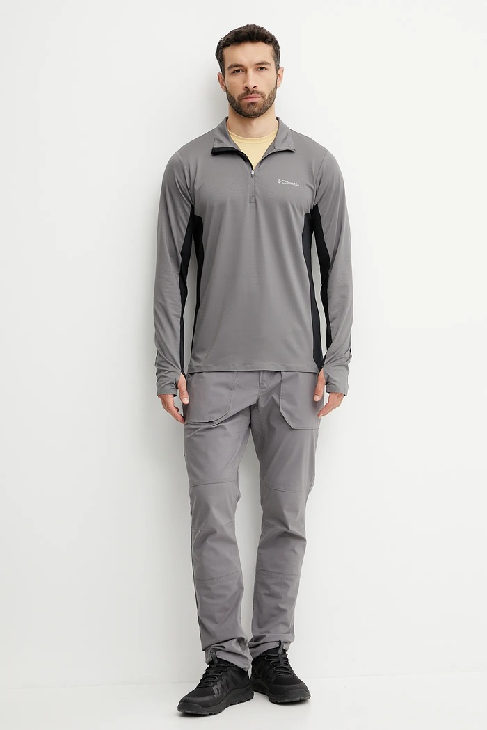Sportovní mikina Columbia Three Pitch 2118672 šedá SS25