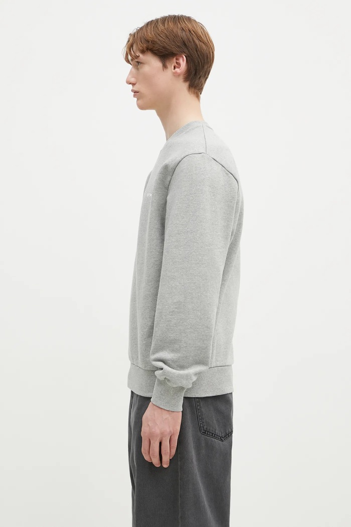 Бавовняна кофта Carhartt WIP Script Embroidery Sweat I034496.00DXX сірий AA00
