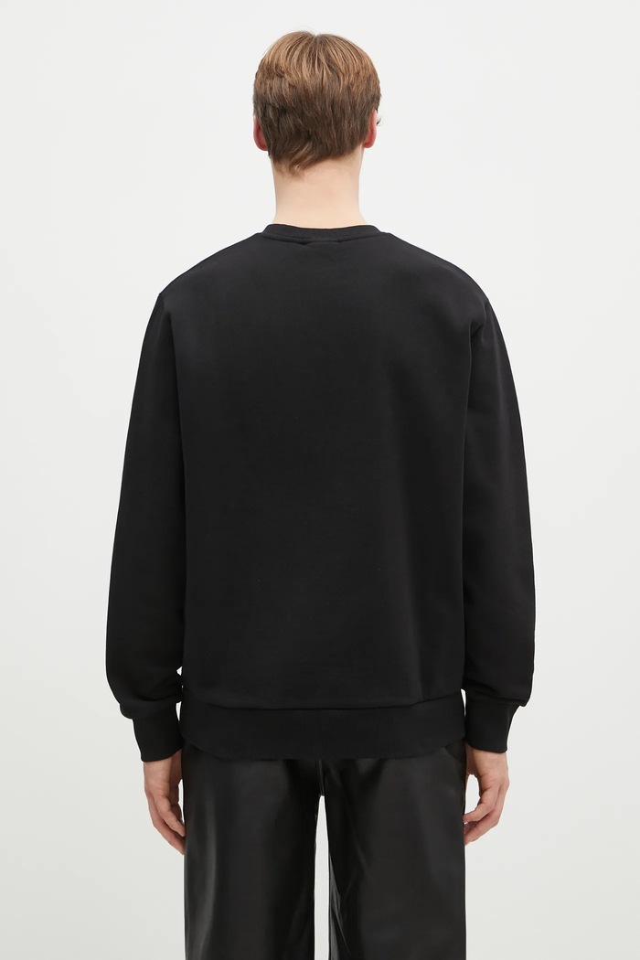 Odzież Carhartt WIP bluza bawełniana Script Embroidery Sweat I034496.0D2XX czarny