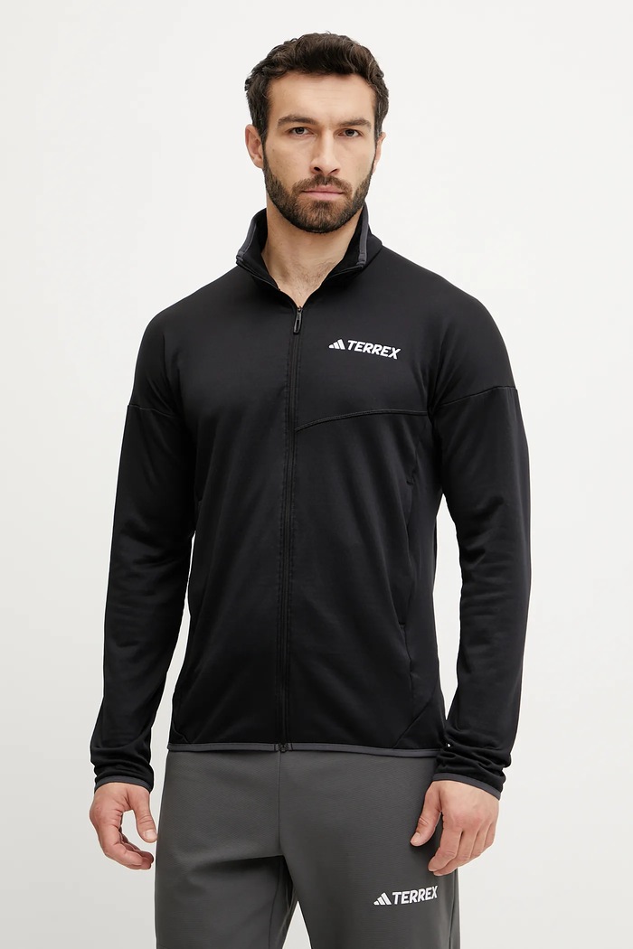 Sportovní mikina adidas TERREX Xperior bez kapuce černá JE1352