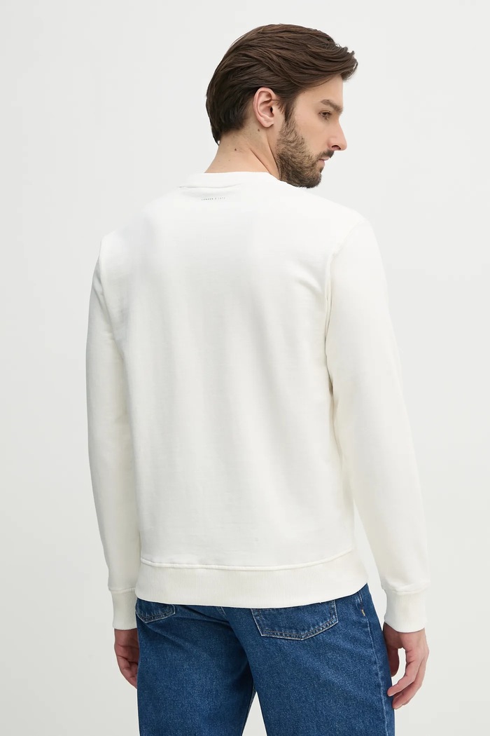 Odzież Pepe Jeans bluza bawełniana DUMAS CREW PM582832 biały