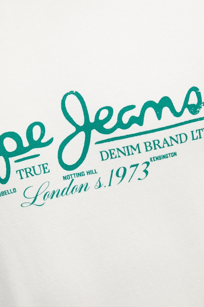 Pepe Jeans bluza bawełniana DUMAS CREW PM582832 biały