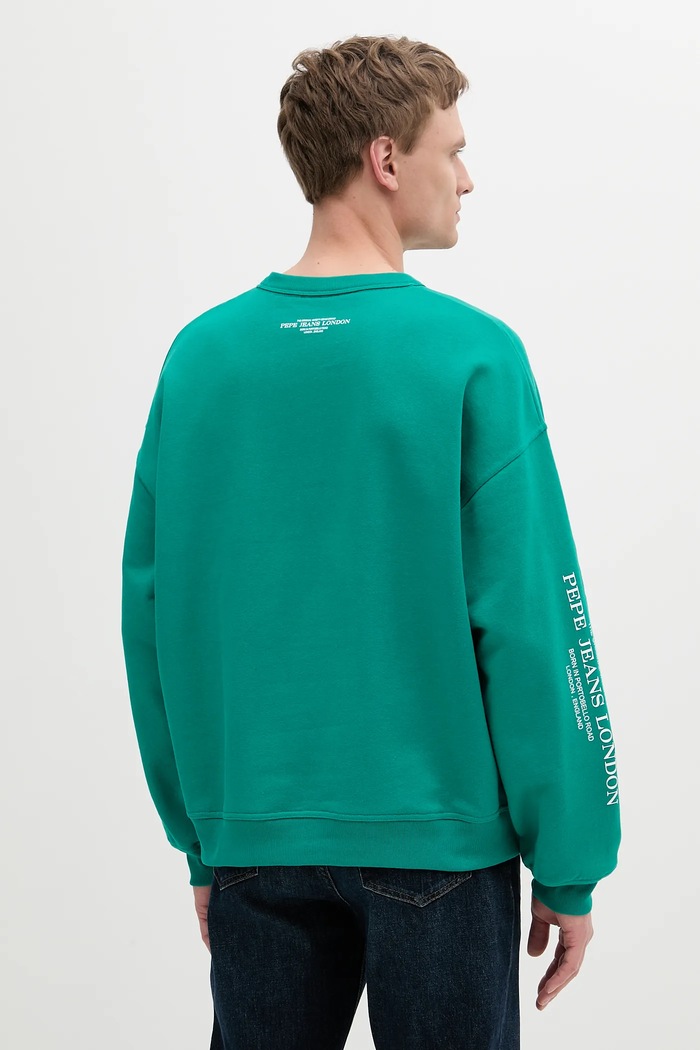 Odjeća Pamučna dukserica Pepe Jeans COLVILLE CREW PM582841 zelena