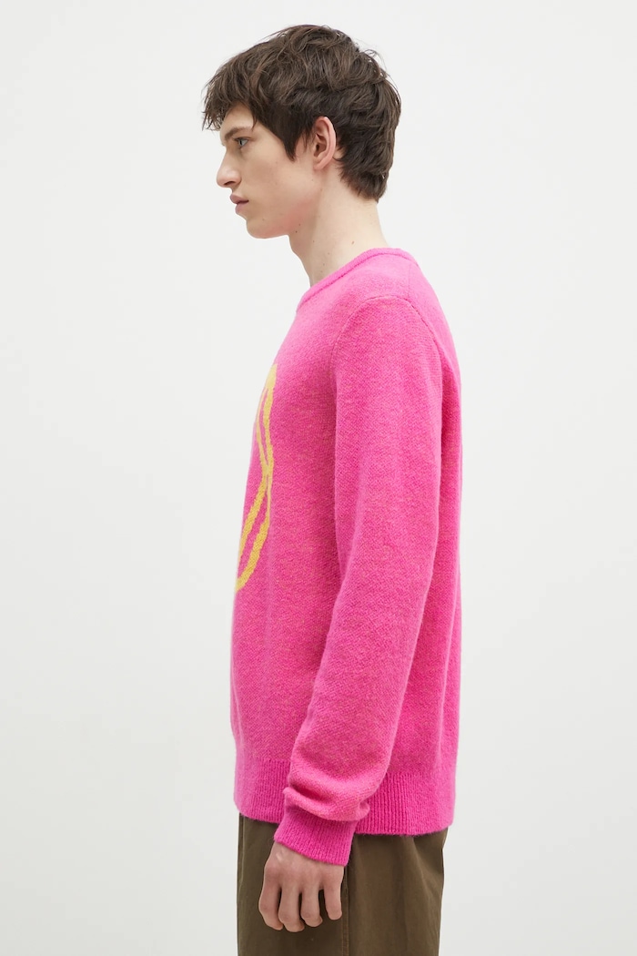 Pulover s primesjo volne ICECREAM Popsicle Crewneck IC24436 roza SS25