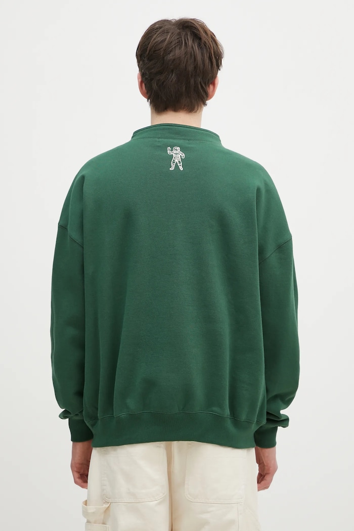 Odzież Billionaire Boys Club bluza bawełniana Stand Collar Sweatshirt B24444 zielony