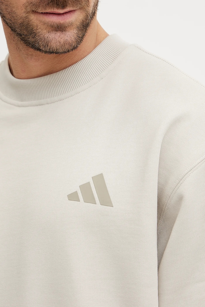 adidas bluza bawełniana x Mercedes JW3091 beżowy