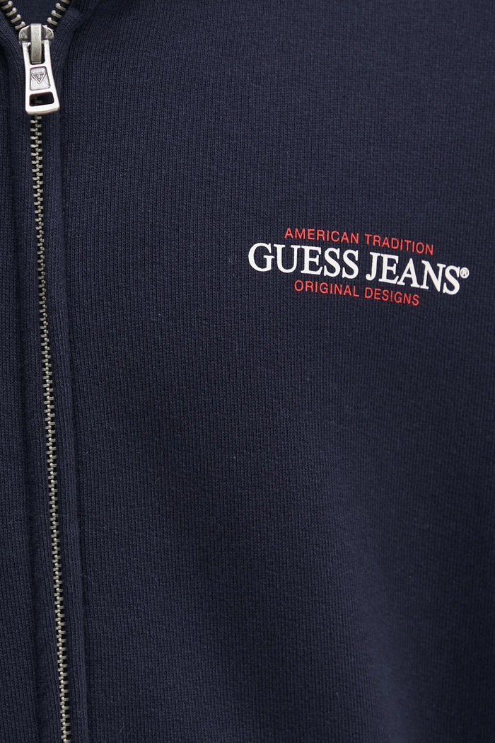 Bavlněná mikina Guess Jeans M5RQ45.KCPR1 námořnická modř