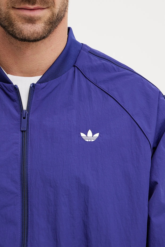 Jakna adidas Originals SST TRACK TOP JX1617 vijolična