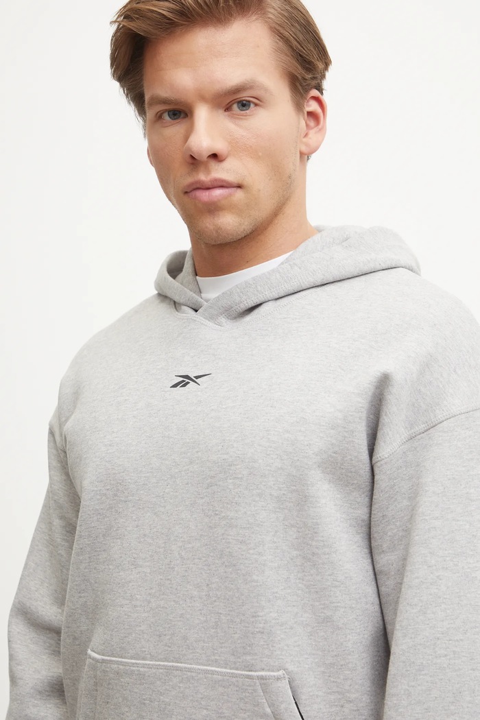 Дрехи Спортен суичър Reebok Athlete 100215042 сив