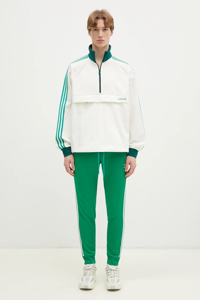 Βαμβακερή μπλούζα adidas Originals Pullover JC8375 μπεζ