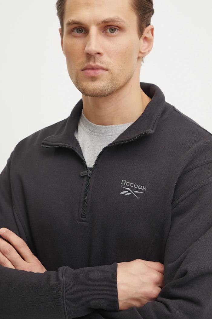 Bavlněná mikina Reebok Classic černá 100214081