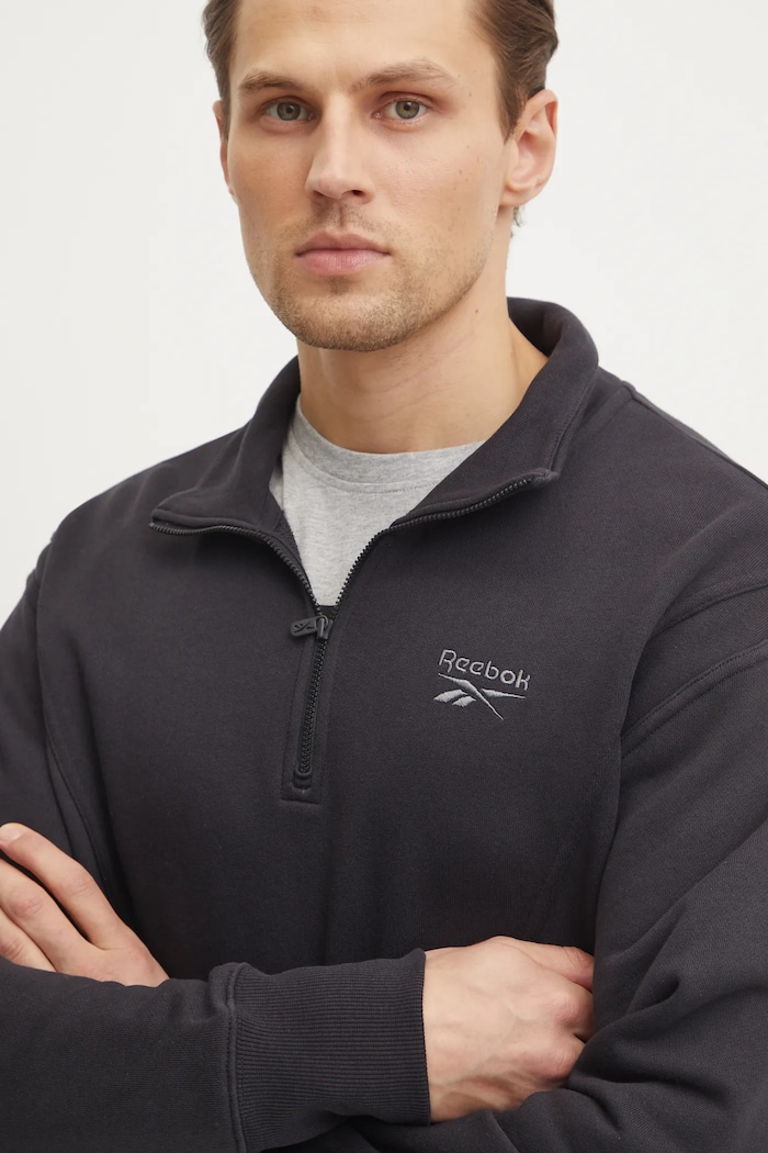 Bavlněná mikina Reebok Classic černá 100214081