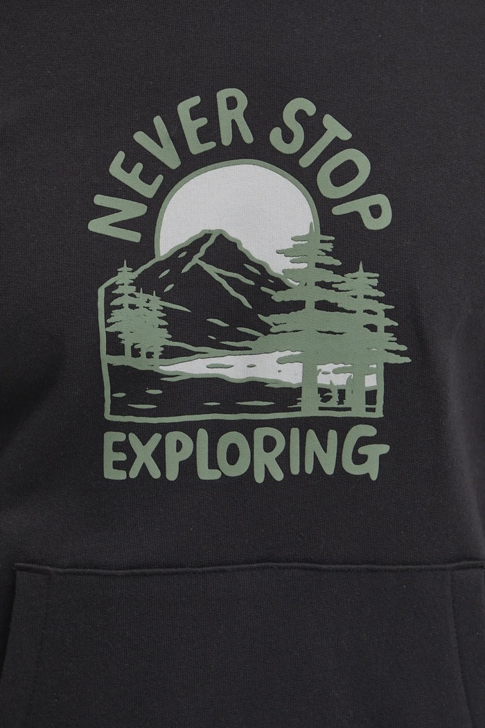 The North Face pamut melegítőfelső Outdoor Graphic NF0A8C20JK31 fekete