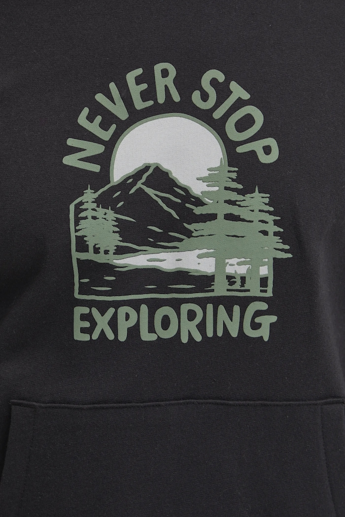 The North Face pamut melegítőfelső Outdoor Graphic NF0A8C20JK31 fekete