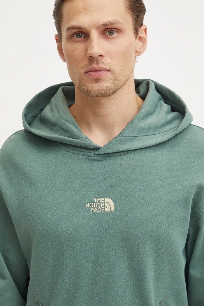 Bavlněná mikina The North Face Heritage Relaxed zelená NF0A8C42HCH1