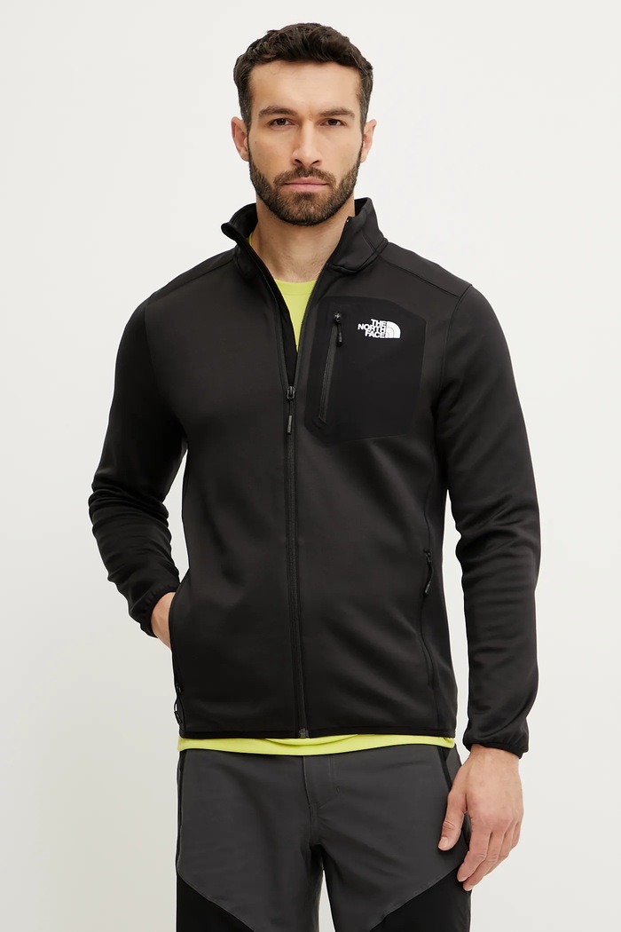 Αθλητική μπλούζα The North Face Crest χωρίς κουκούλα μαύρο NF0A897CJK31