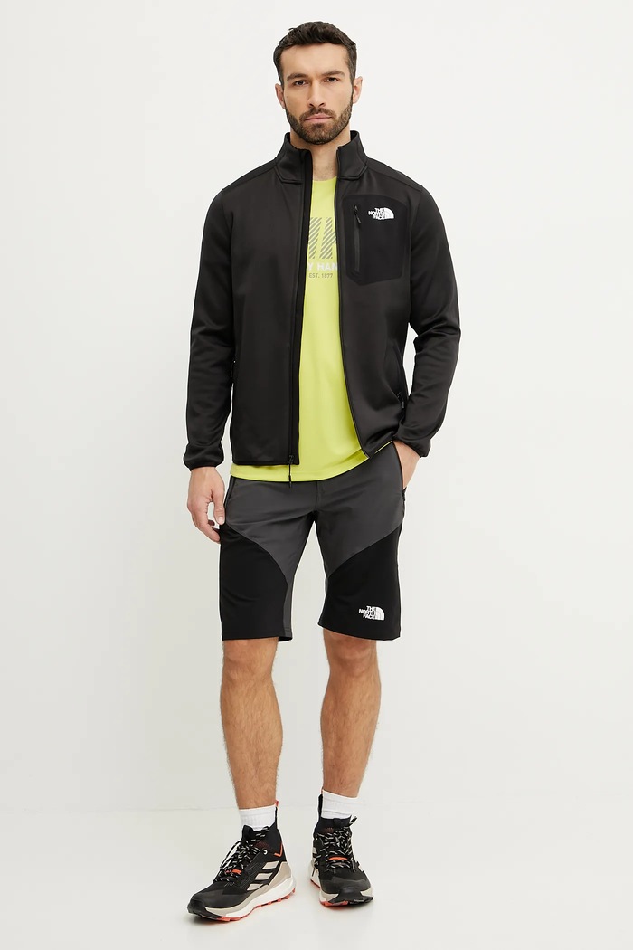 Αθλητική μπλούζα The North Face Crest NF0A897CJK31 μαύρο SS25