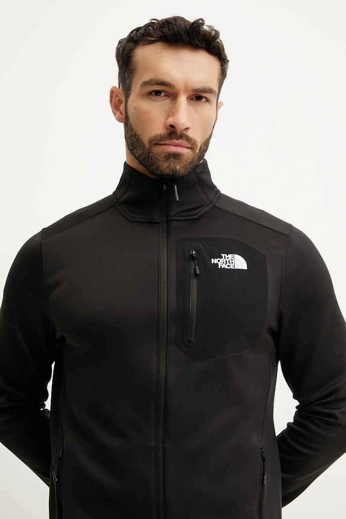 Αθλητική μπλούζα The North Face Crest μαύρο NF0A897CJK31