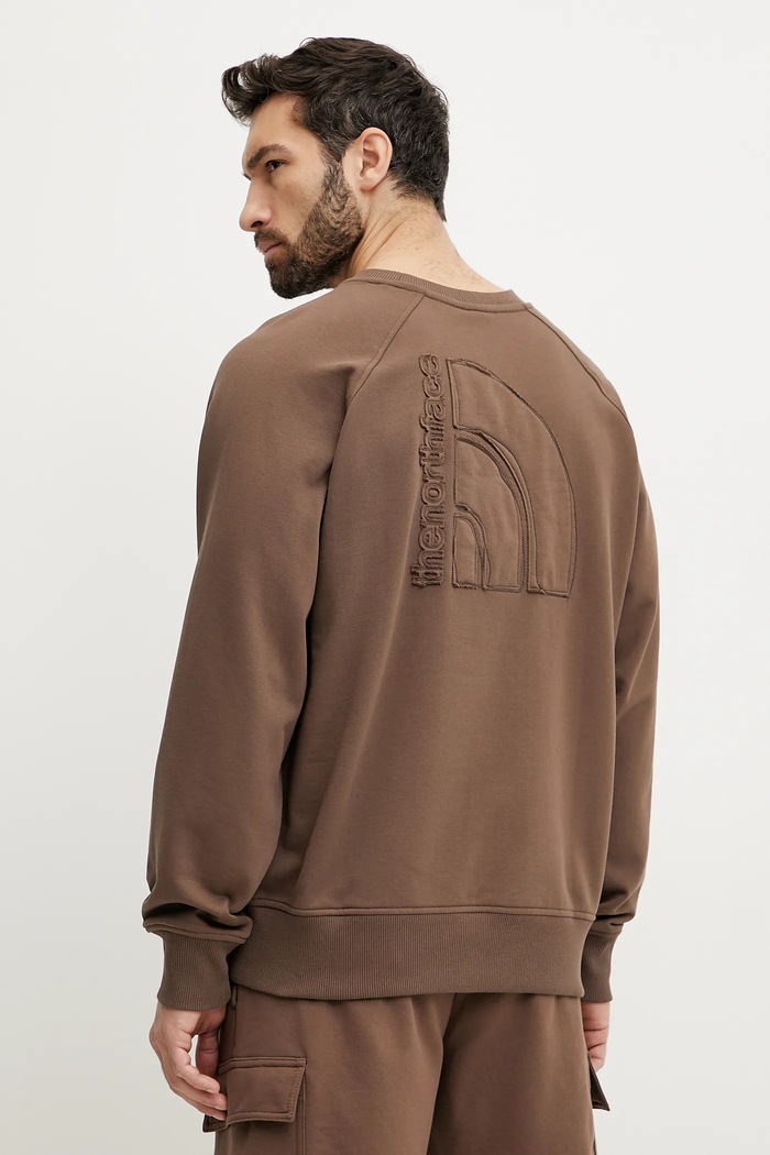 Oblečení Bavlněná mikina The North Face Relaxed NF0A8C361OI1 hnědá