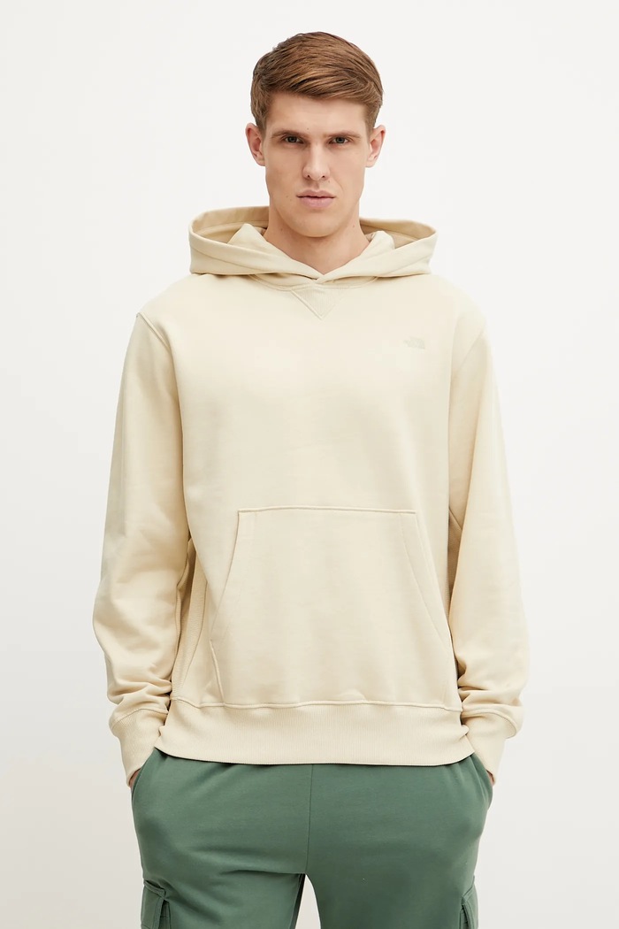 Βαμβακερή μπλούζα The North Face Dome Relaxed βαμβάκι μπεζ NF0A8C433X41