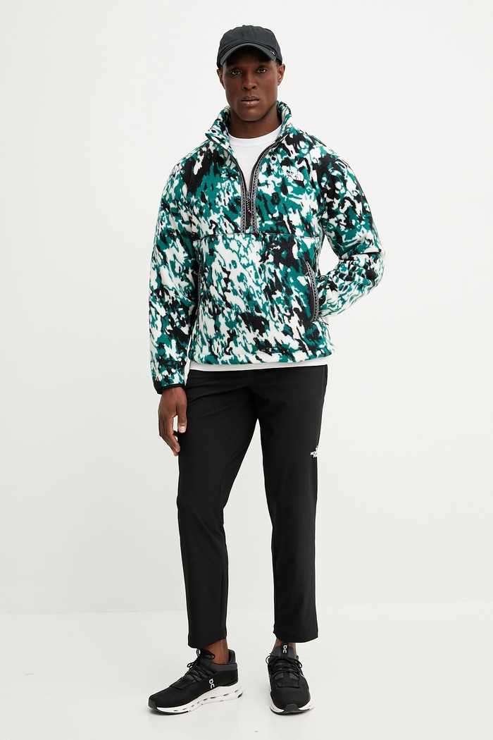 The North Face bluza polarowa TNF Fleeski NF0A88XR65P1 zielony SS25