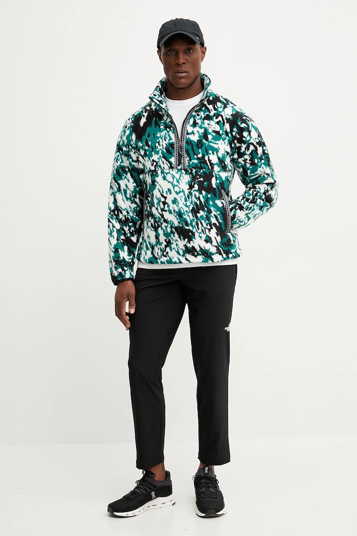The North Face bluza polarowa TNF Fleeski NF0A88XR65P1 zielony SS25