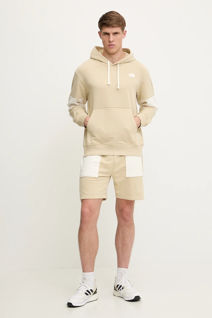 The North Face bluză Terry Relaxed NF0A8C2B3X41 bej SS25