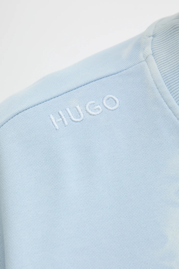 Hugo Blue bluza bawełniana 50534266 niebieski