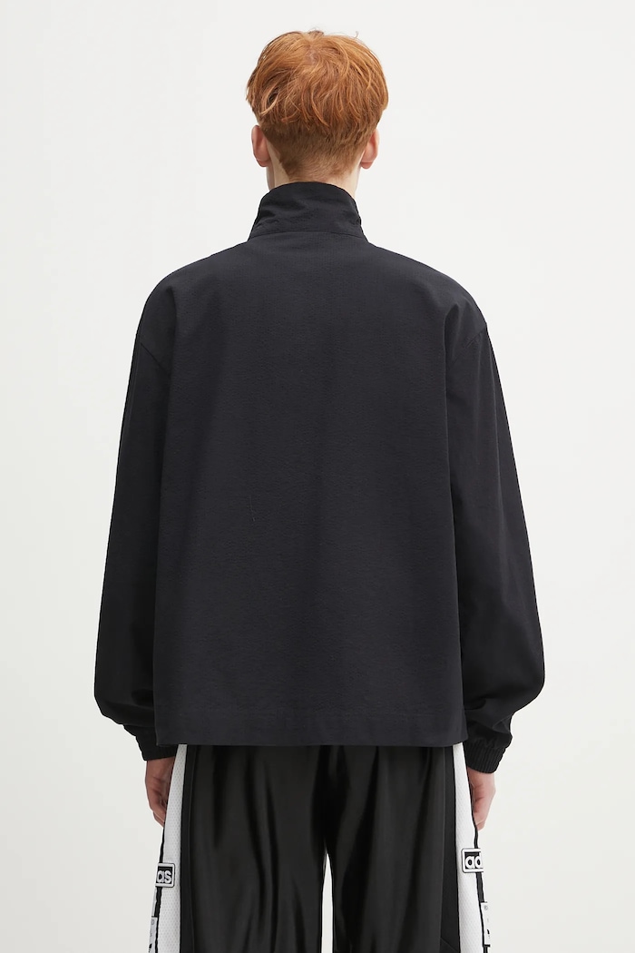 Odzież adidas Originals bluza bawełniana Essentials Seersucker Track Top JD2458 czarny