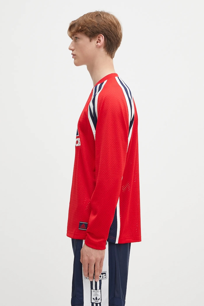 Tričko s dlhým rukávom adidas Originals Warm-Up Top JD5376 červená SS25