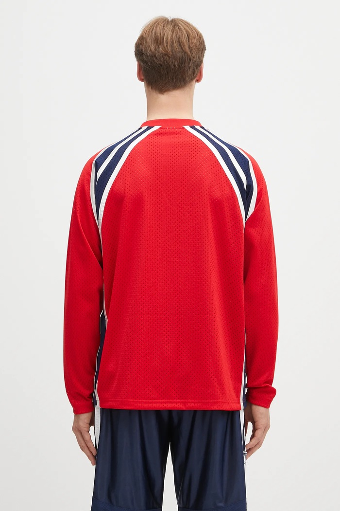 Oblečenie Tričko s dlhým rukávom adidas Originals Warm-Up Top JD5376 červená