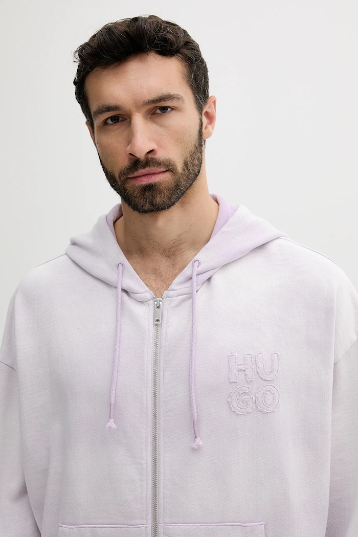 Ruházat HUGO pamut melegítőfelső 50535312 lila
