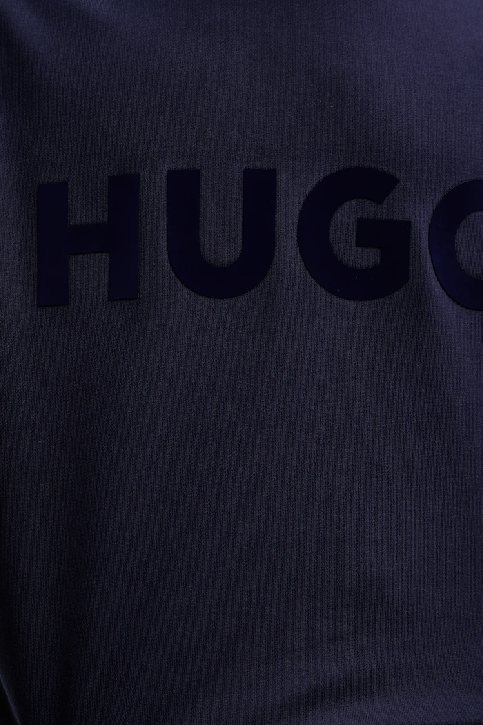 Βαμβακερή μπλούζα HUGO San Jared-C 50538778 σκούρο μπλε