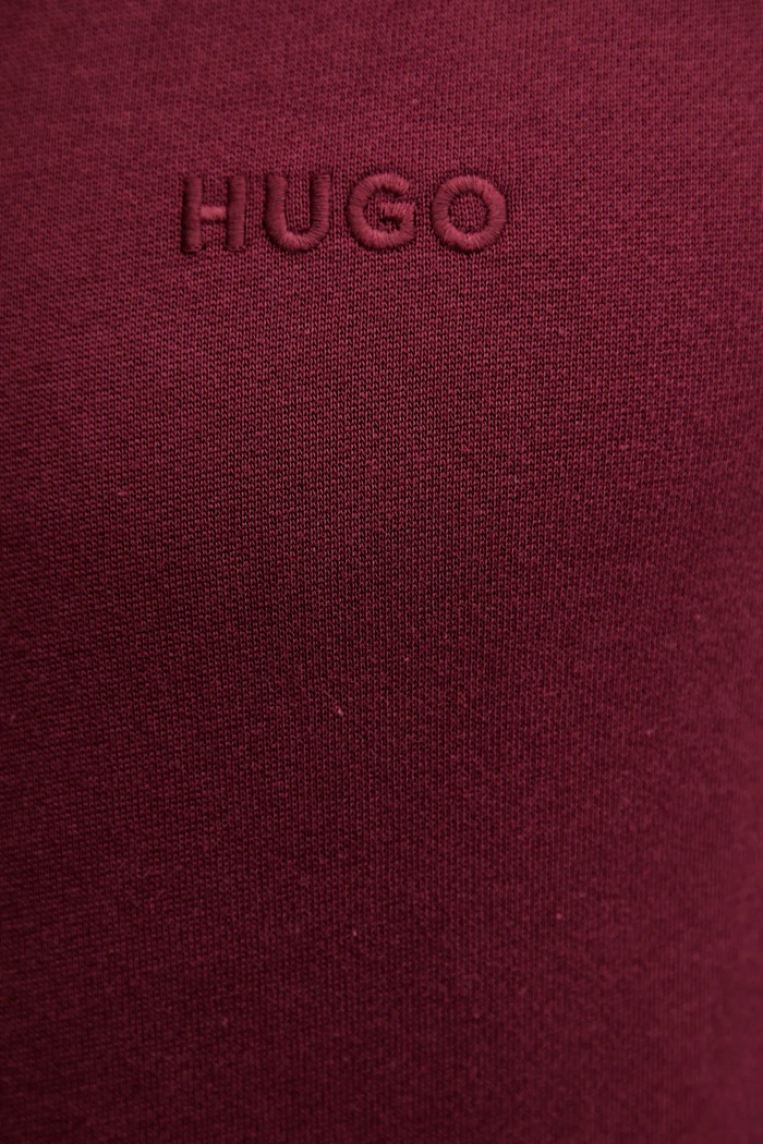 Бавовняна кофта HUGO LIAM Hoodie 50540921 бордо