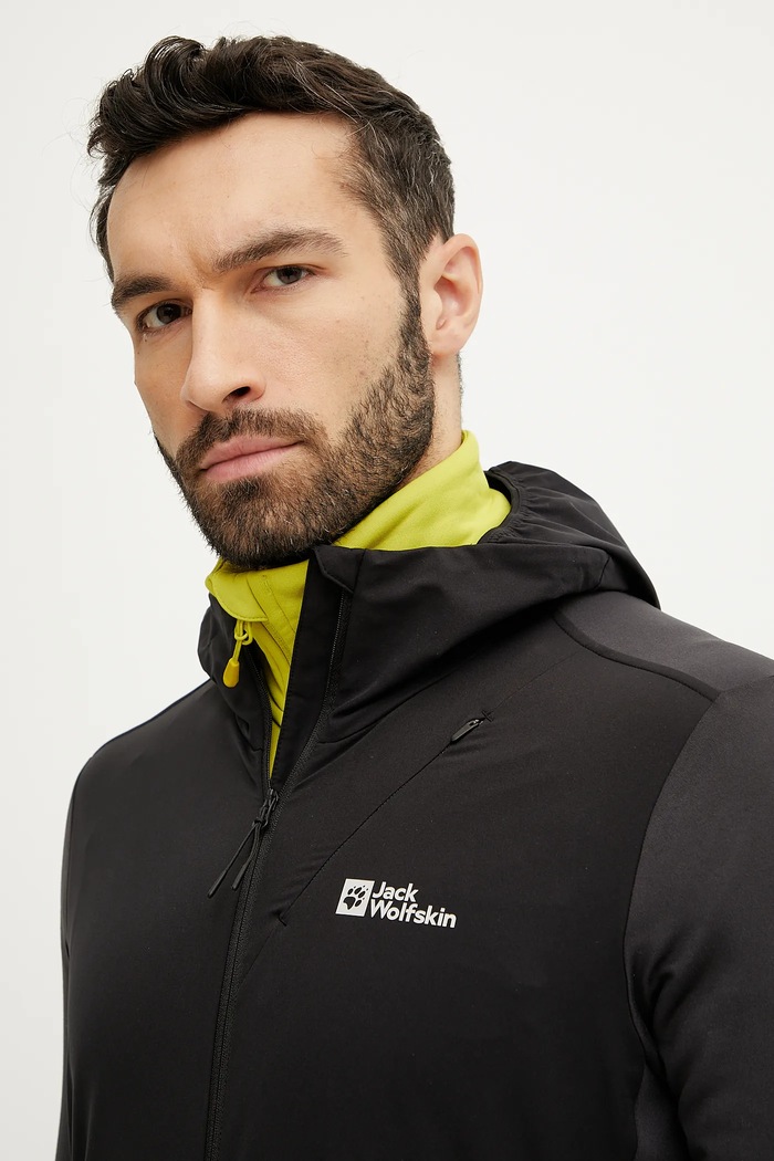 Αθλητική μπλούζα Jack Wolfskin Prelight Trail μαύρο A63791